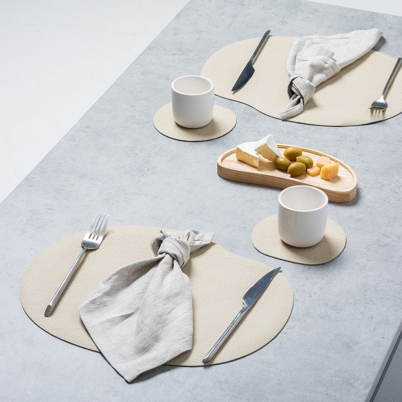 Leather table decor