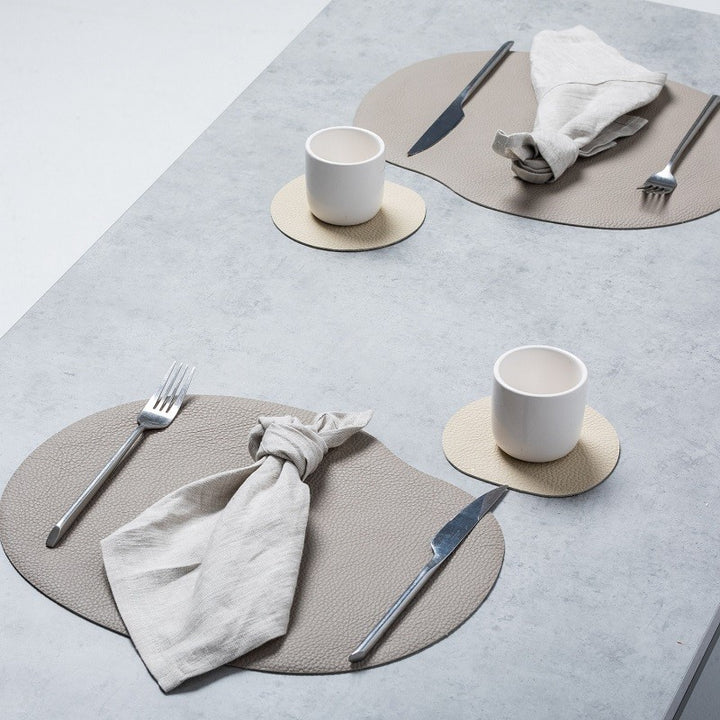 Leather table decor