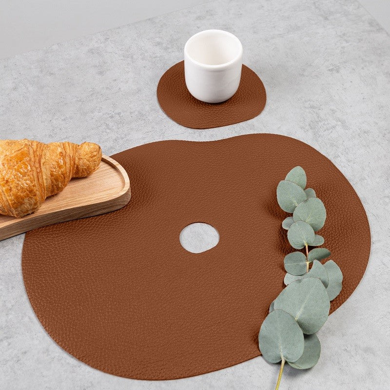 Rust brown table mats