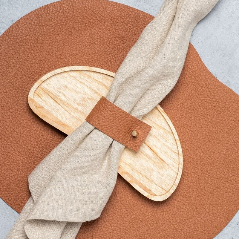 Brown napkin ring