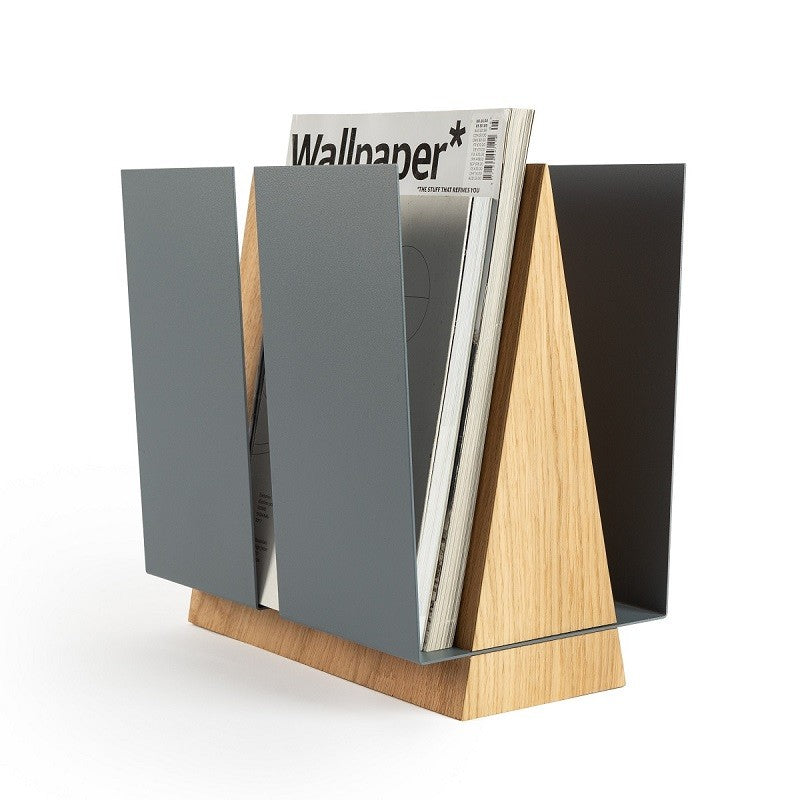 Grey magazine stand WINGS