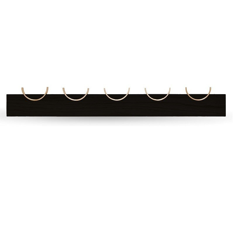 Wall coat rack with metal