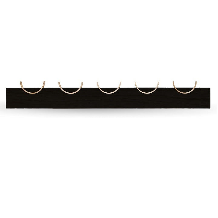 Wall coat rack with metal