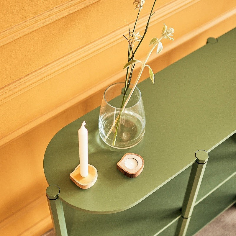 Golden candle holders