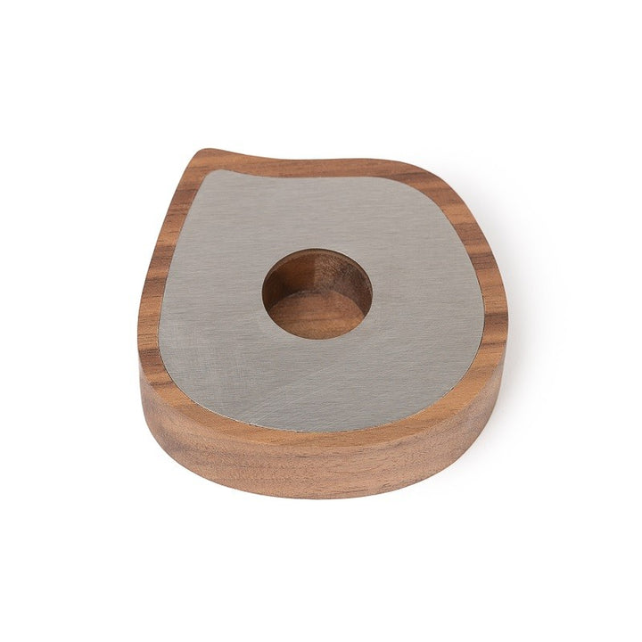 Taper candle holder, walnut