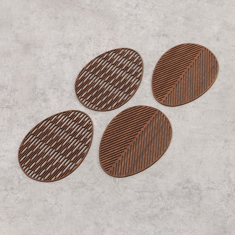 Laser cut wood coasters