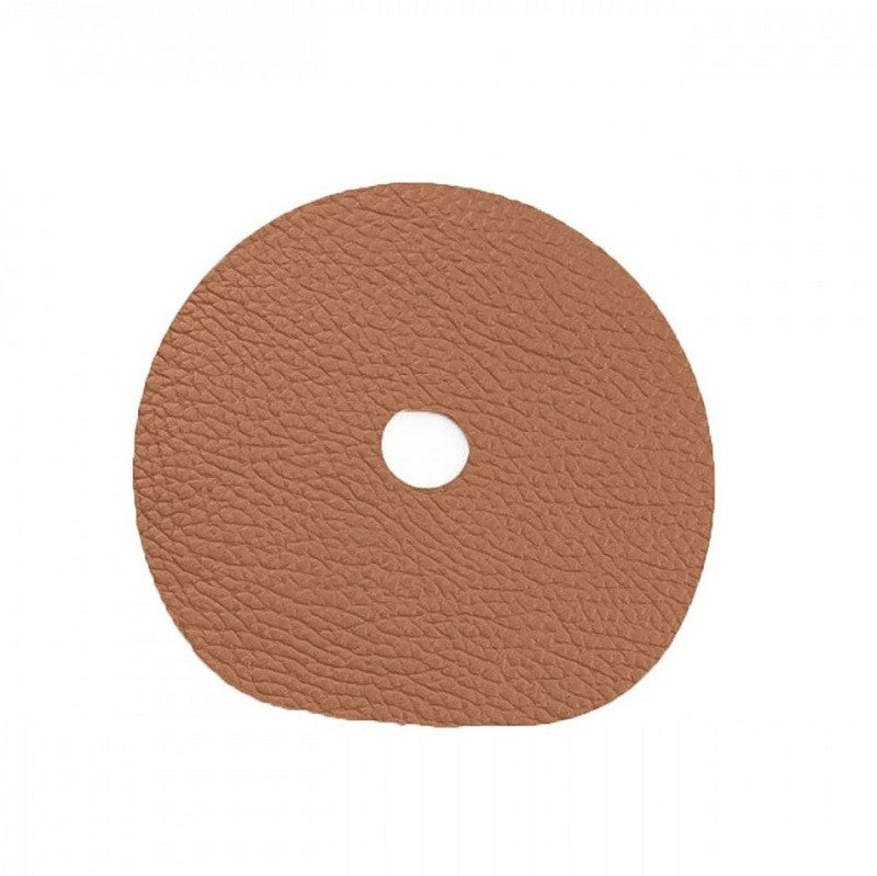 Brown leather coaster