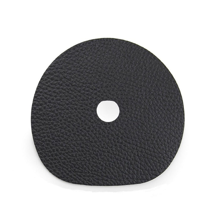 Black leather coaster