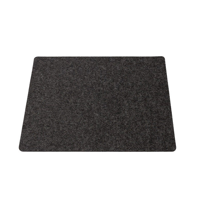Black felt placemat