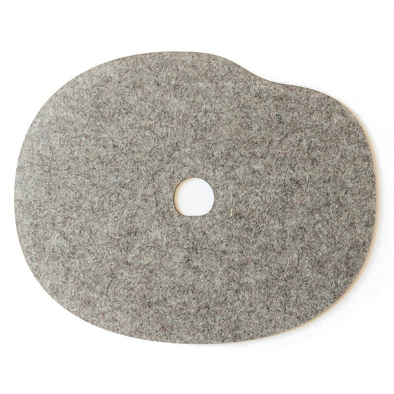 Grey felt placemat