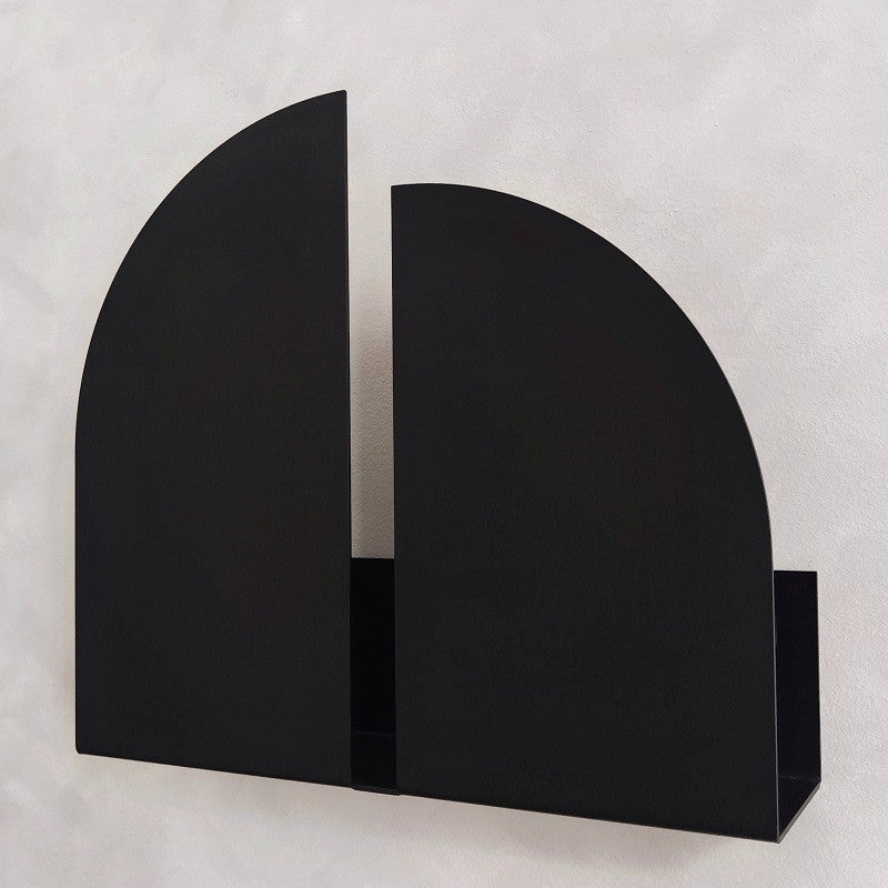 Black metal wall shelf BAUHAUS