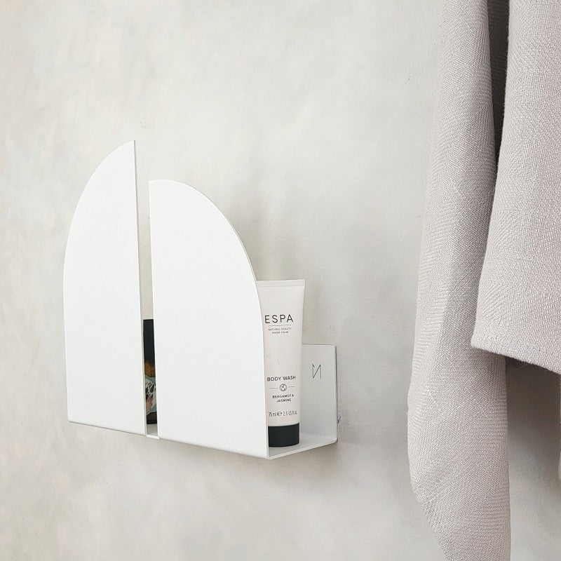 White metal bathroom shelf BAUHAUS