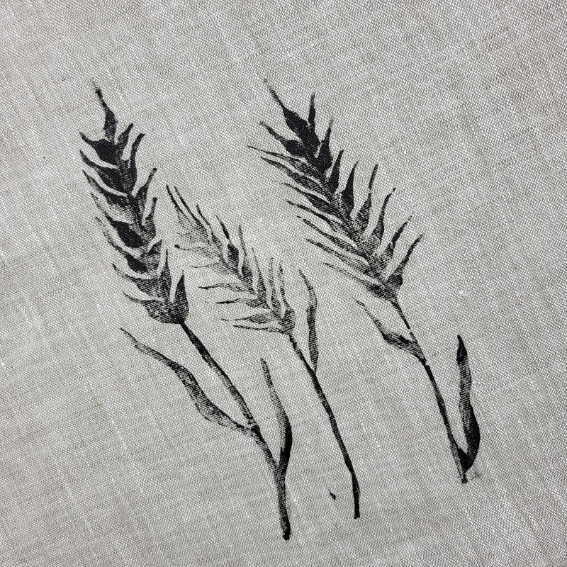Handmade linen bread bag