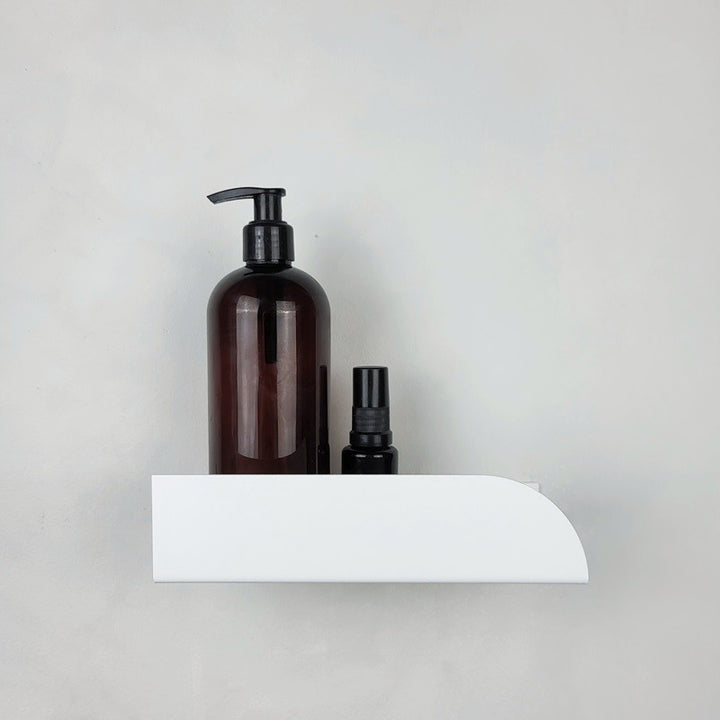 Small white wall shelf