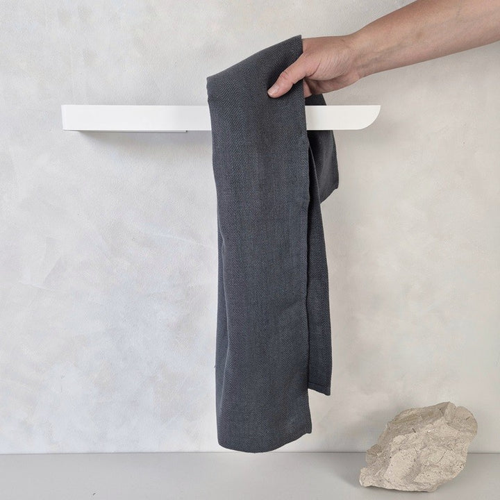 White towel rack