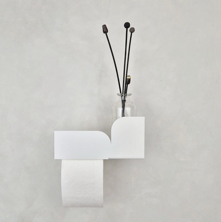 White toilet paper holder BAUHAUS