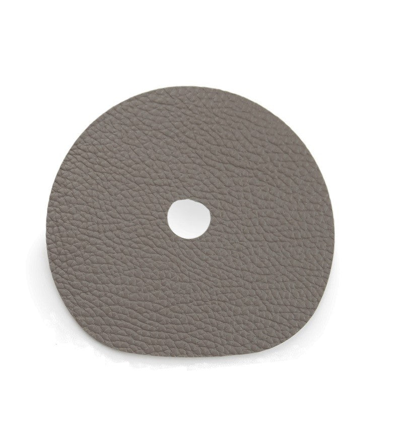 Beige leather coaster