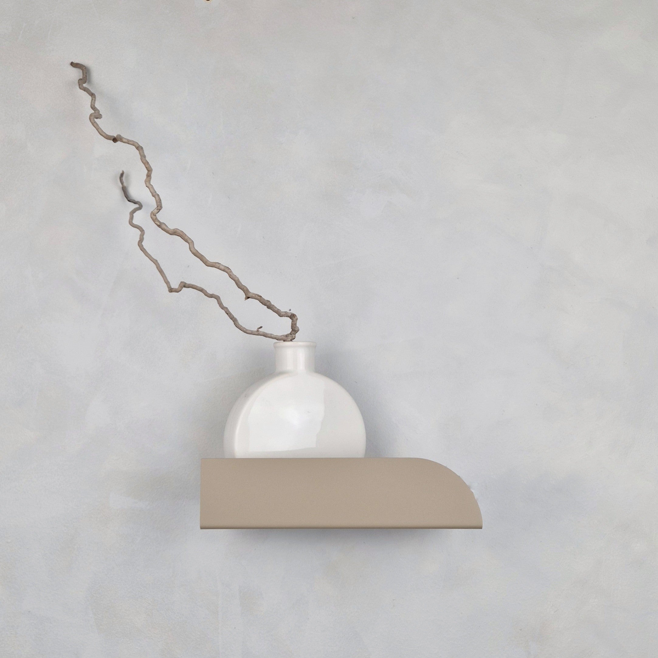 Beige metal wall shelf BAUHAUS