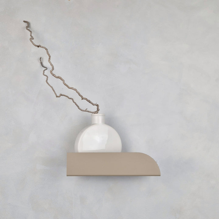 Beige metal wall shelf BAUHAUS