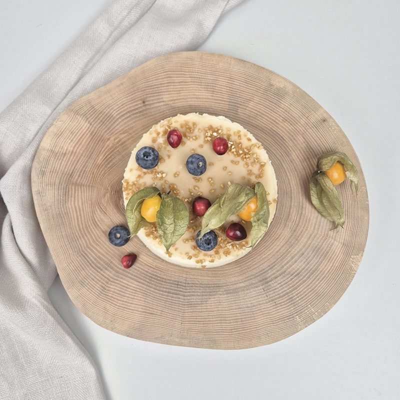 Ash wood cake tray