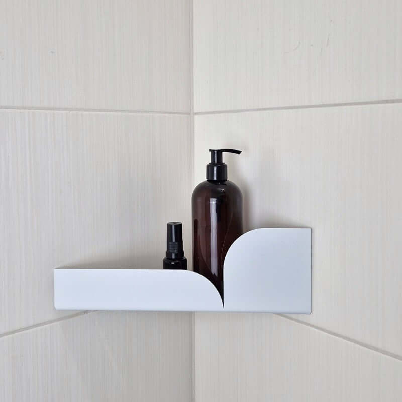 Weißes Eckregal für die Dusche BAUHAUS aus Metall