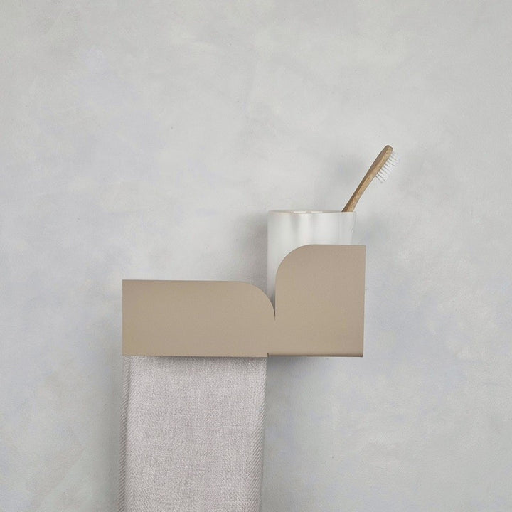 Hand towel holder beige