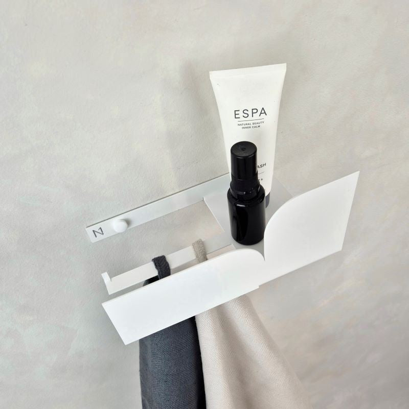 Hand towel rack white