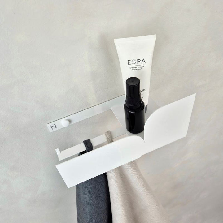 Hand towel rack white