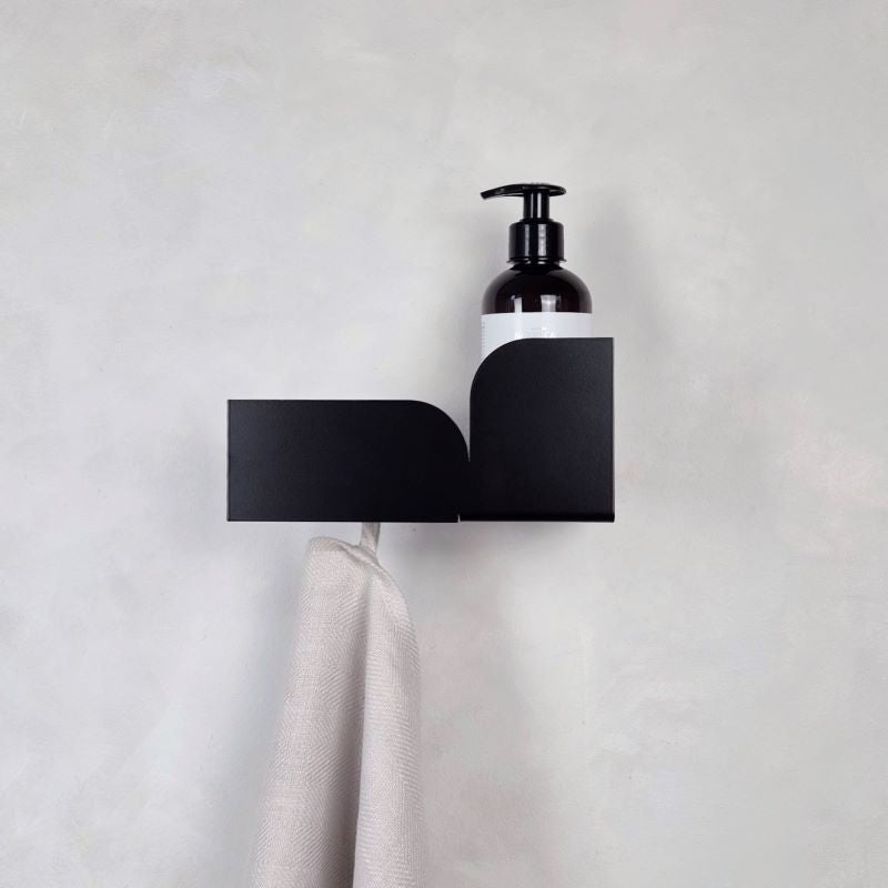 Black hand towel holder BAUHAUS
