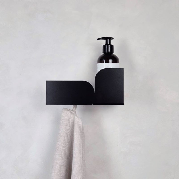Black hand towel holder BAUHAUS