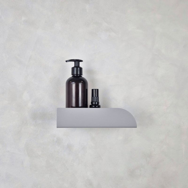 Small grey wall shelf
