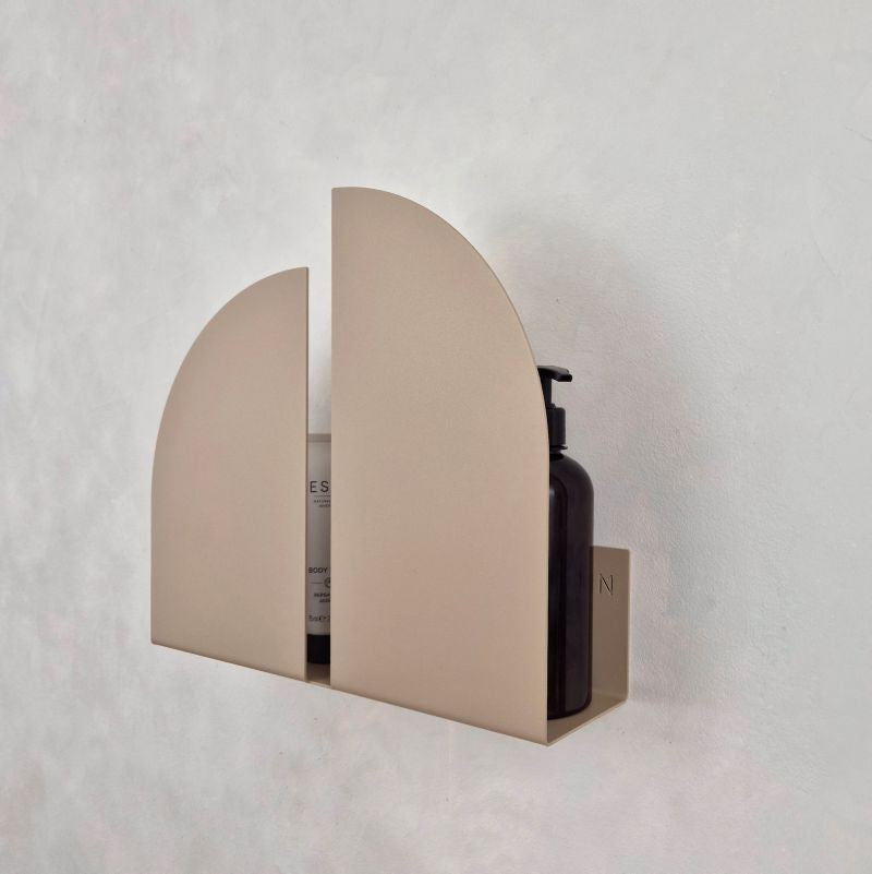 Metal beige wall magazine rack BAUHAUS