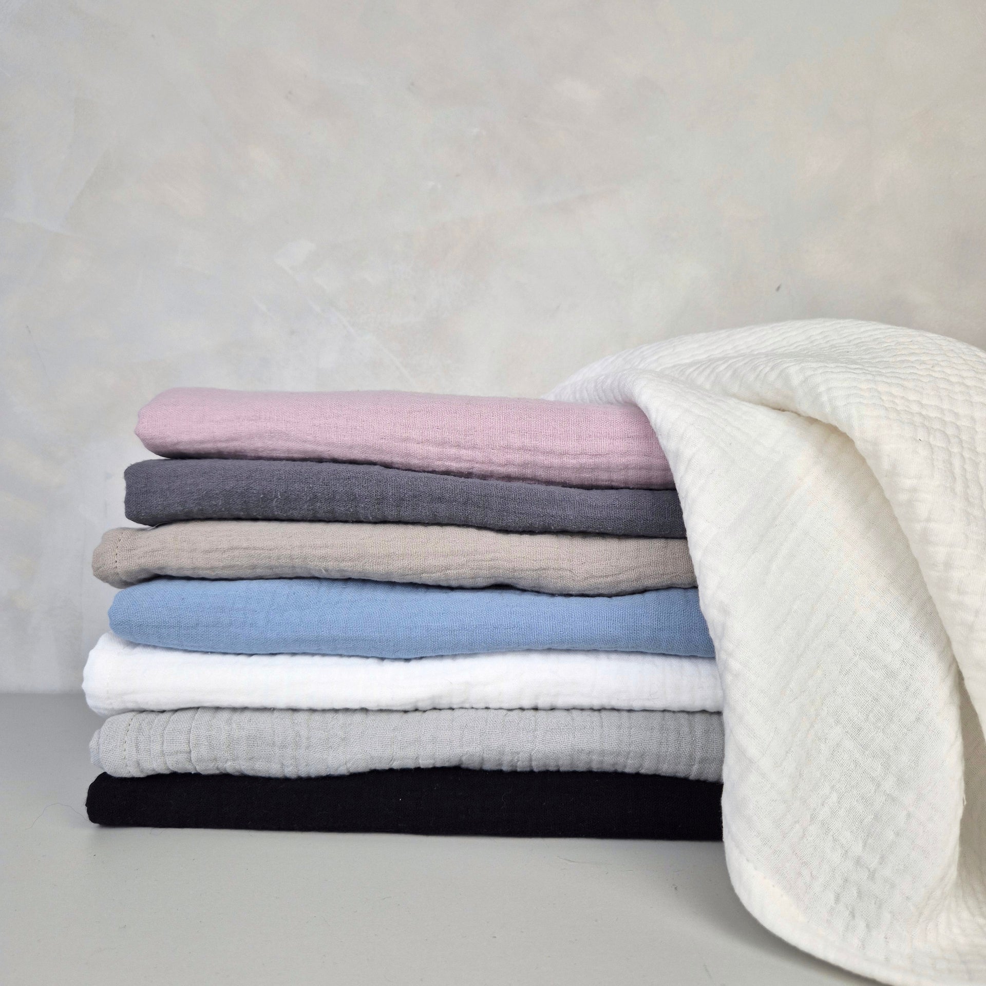 Waffle bathroom towel