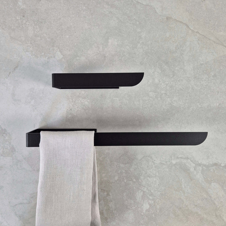 Black towel rack small and large