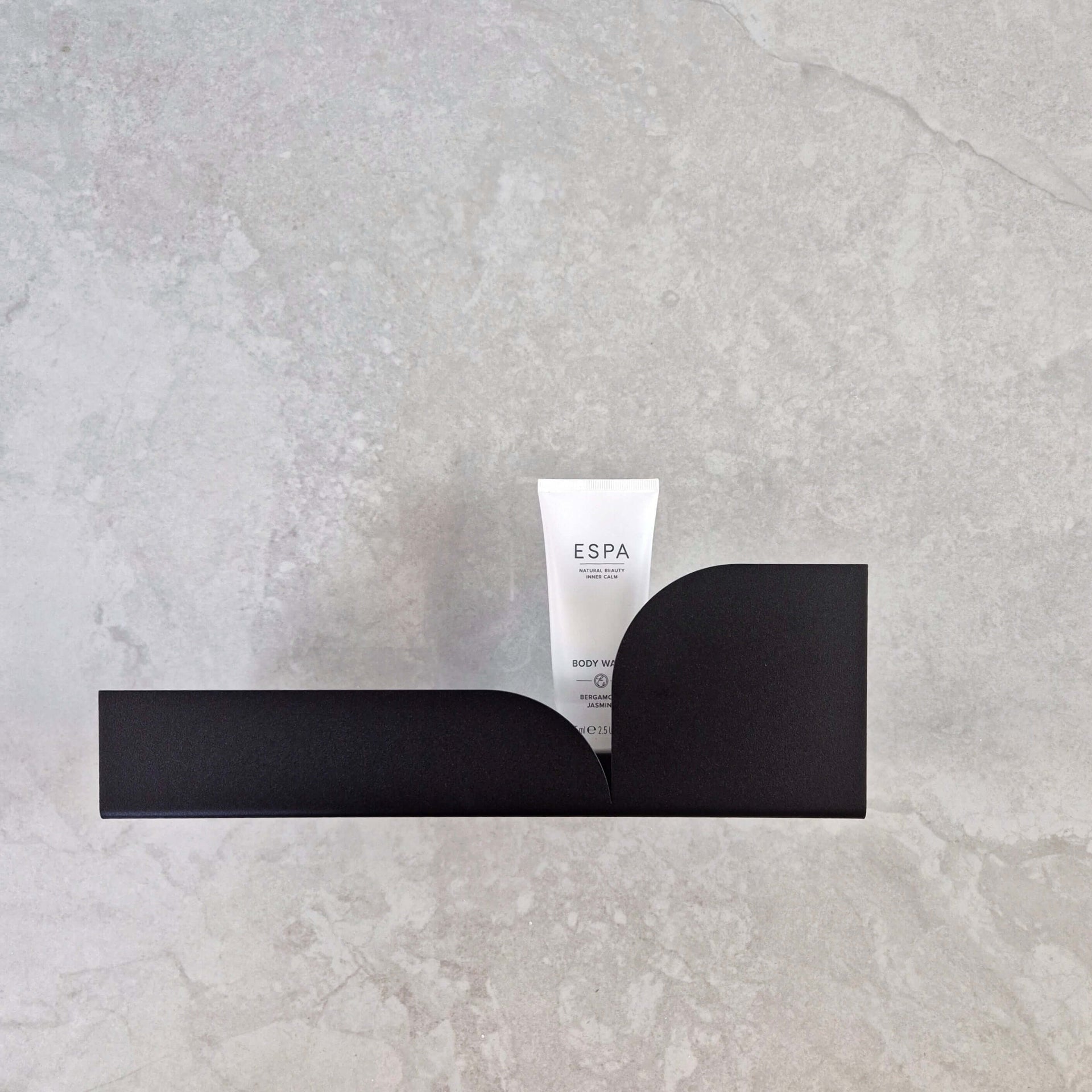 Black shower shelf BAUHAUS