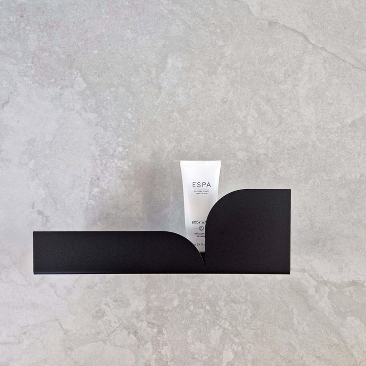 Black shower shelf BAUHAUS