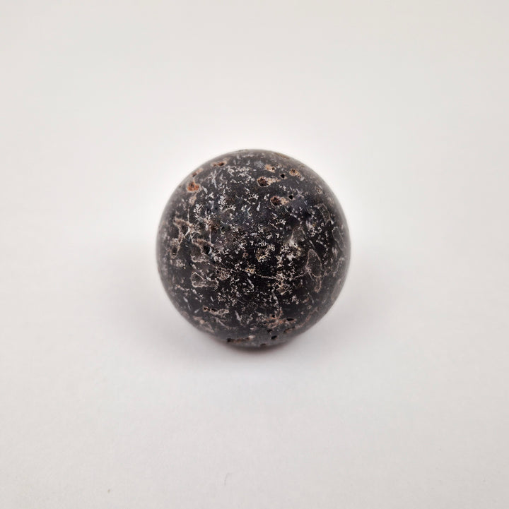 Natural stone cabinet knob, showcasing unique veining and textures of genuine stone.