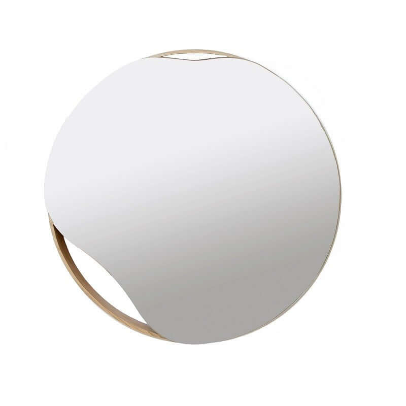 Oak wood mirror 50 cm