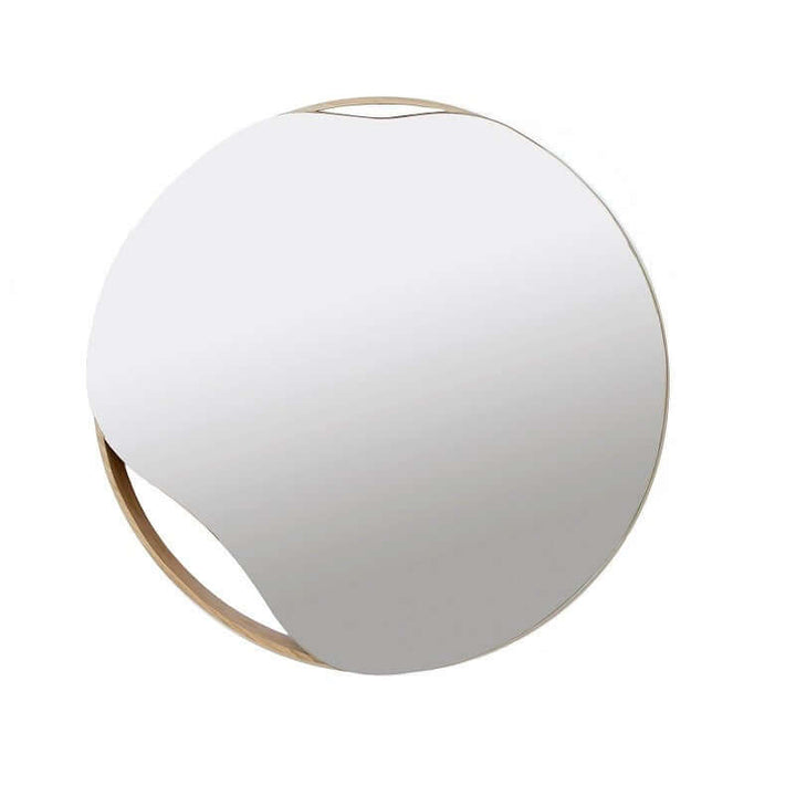 Oak wood mirror 50 cm