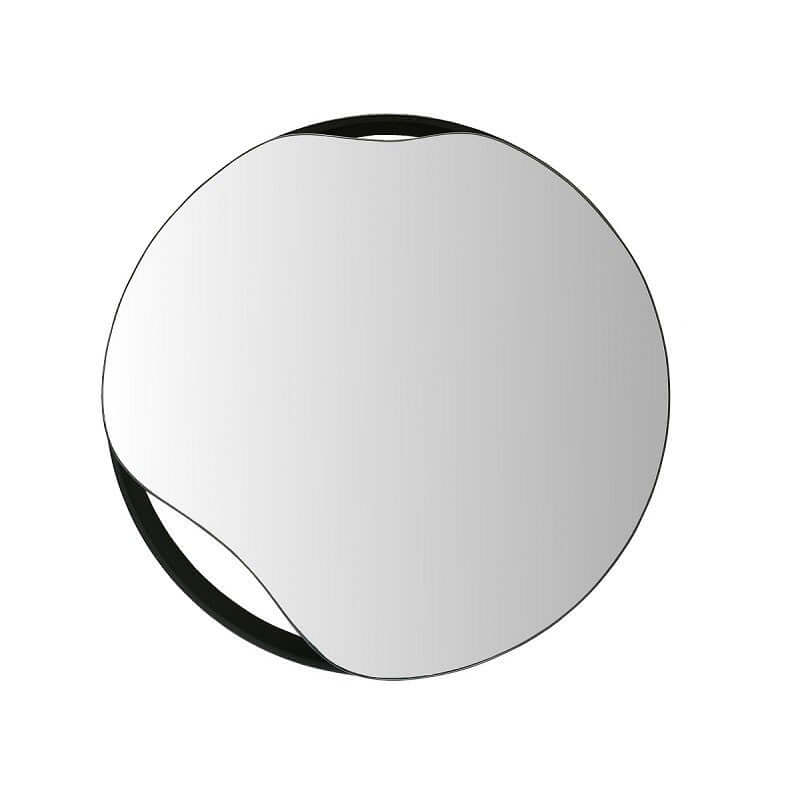 Black wall mirror 50 cm