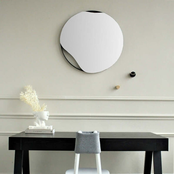 Black frame mirror