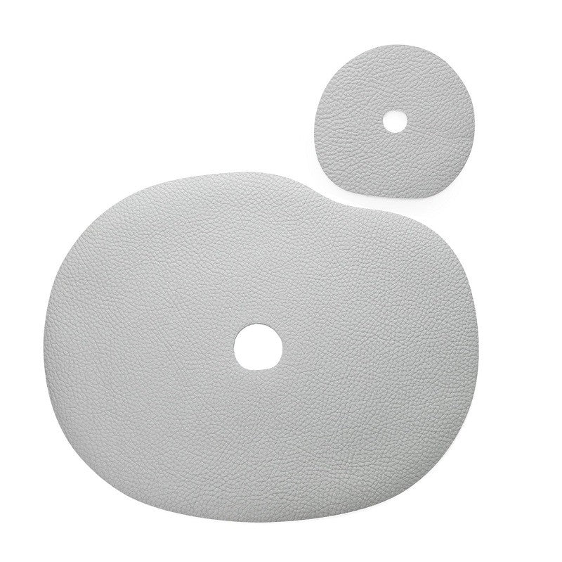 Grey table mat and coaster