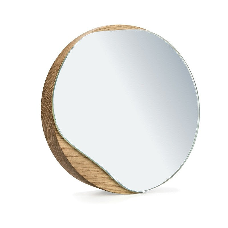 Wooden table mirror