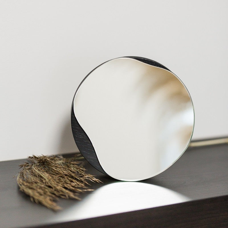 Table mirror with black frame