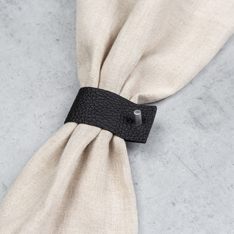 Leather napkin rings
