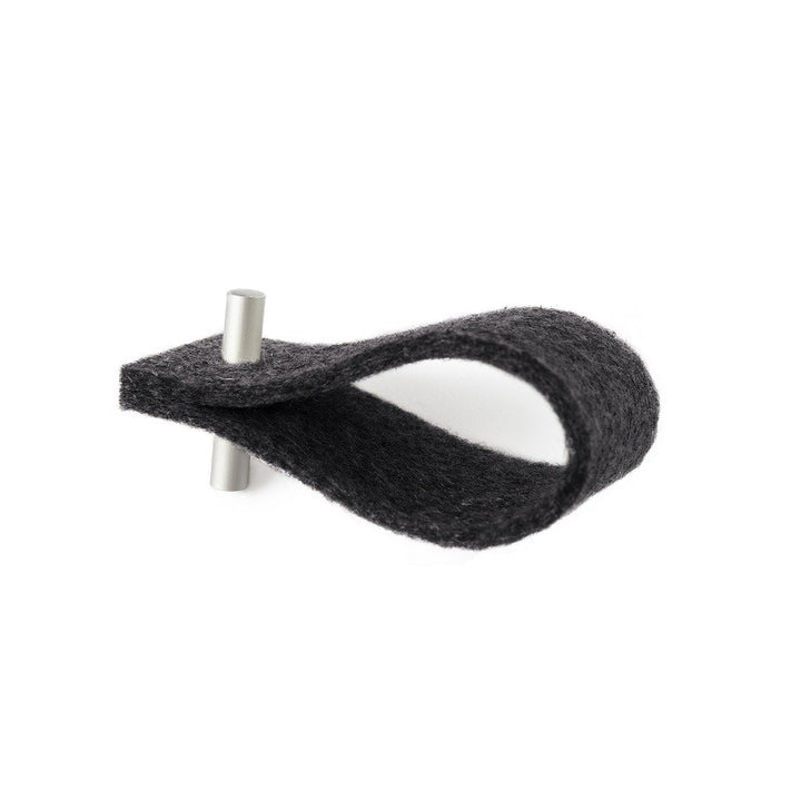 Black felt napkin ring