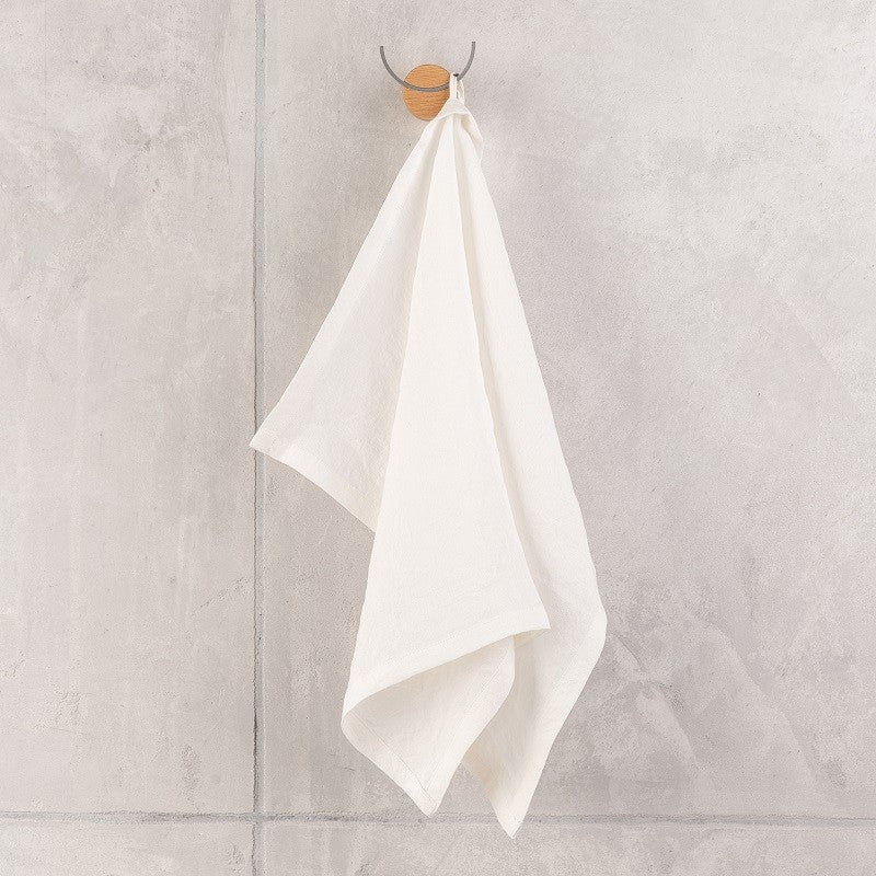 Linen kitchen towel white