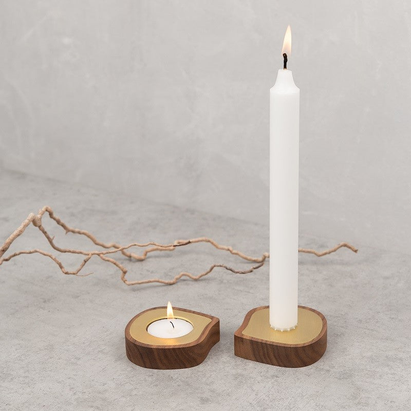 Brass candle holders