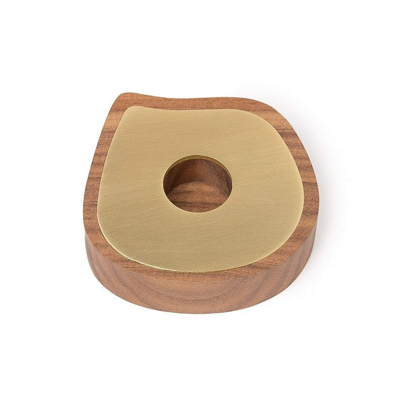 Taper candle holder, brass