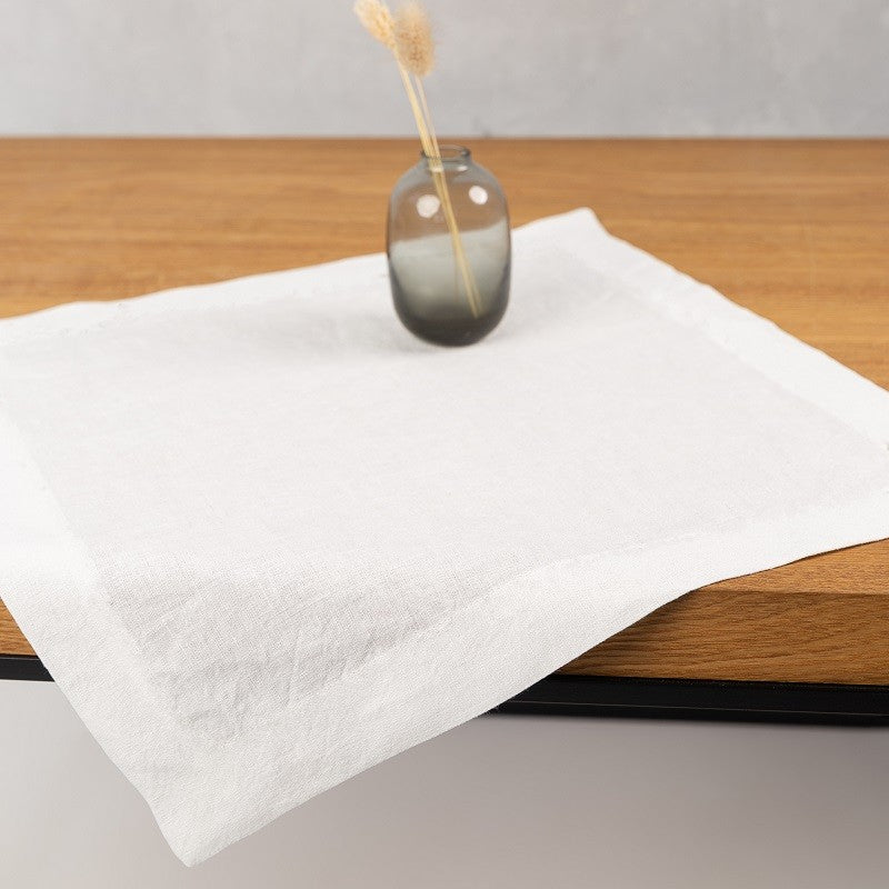 Off-white linen placemat